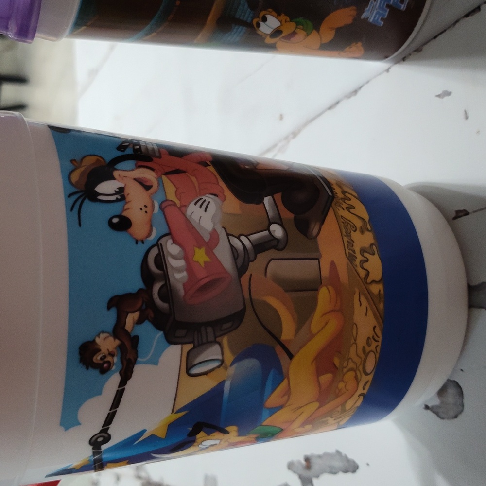 Disney World 90s Popcorn Bucket And Mugs - Picture 3 of 5